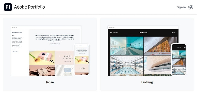 adobe portfolio