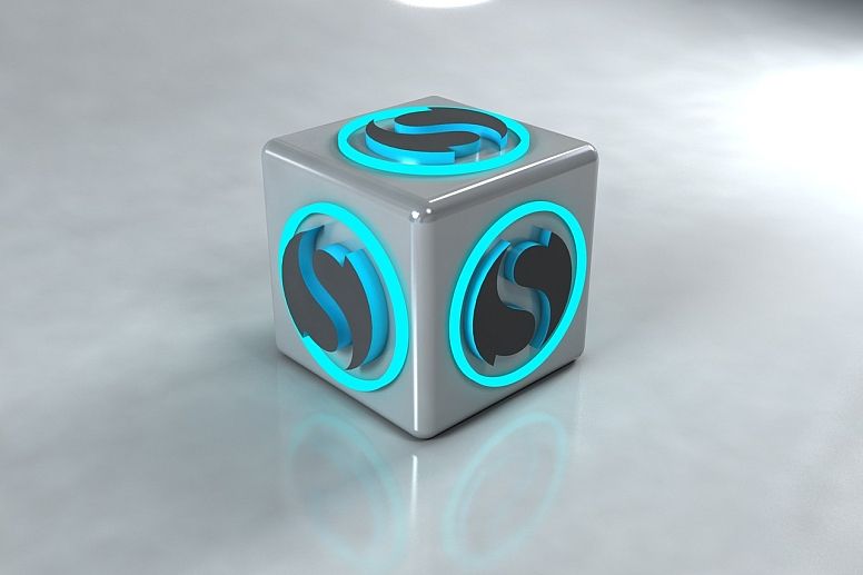 animated cube logo