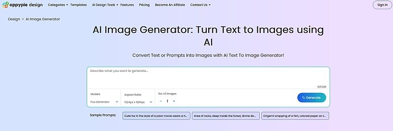 appypie ai image generator