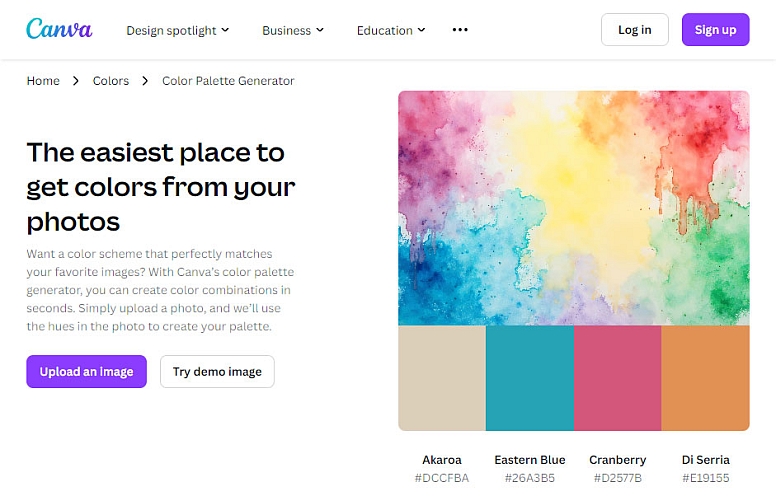 canva color palette generator