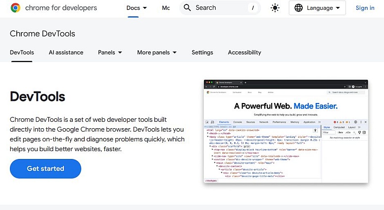 chrome devtools