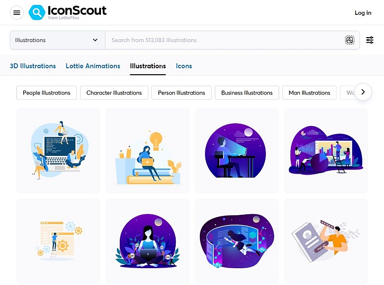 iconscout vector illustrations