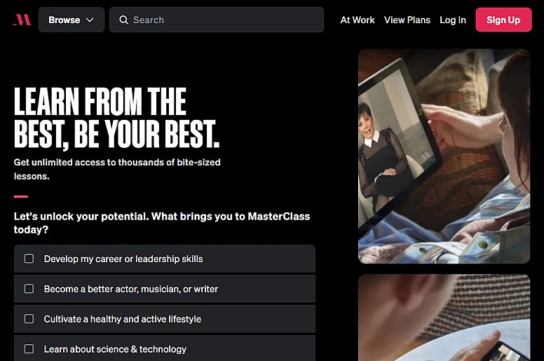 masterclass learning platform