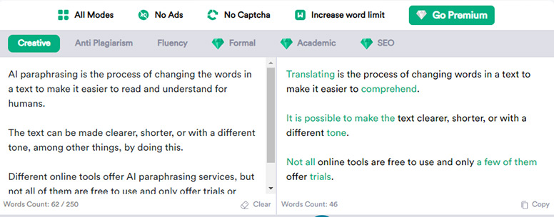 Online Paraphrasing Tool