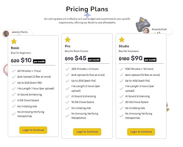 pricing plan