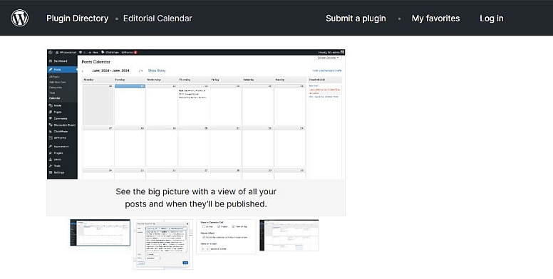 wordpress editorial calendar