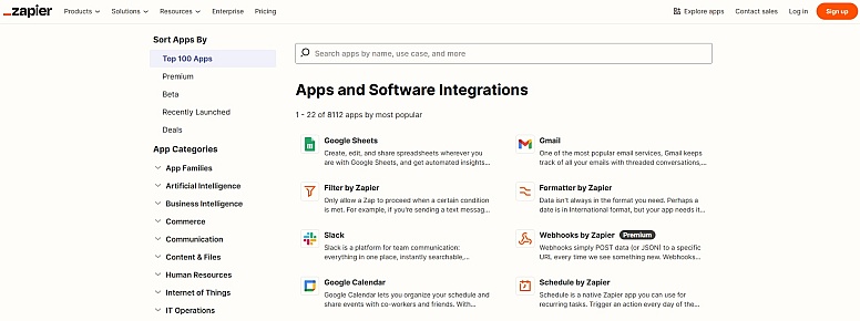 zapier apps